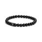 Preview: Armband mit 6 mm Onyx-Stein und schwarzem Zwischenstück - Black Onyx 6mm